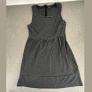 Daisy Fuentes Black and Gray Striped Dress